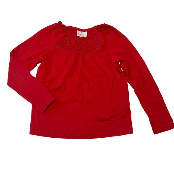 Hanna Andersson Other - Hanna Andersson 100% Cotton Red Embroidered Top 120